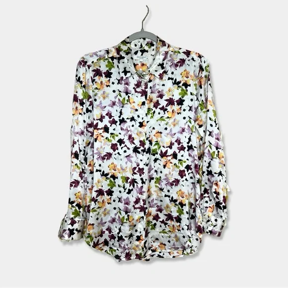 13. EQUIPMENT FEMME Blouse Size S Silk Multicolor Button Down - Picture 2 of 4